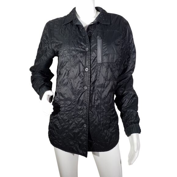 lululemon athletica Jackets & Blazers - Lululemon Women’s Black Quilted Shirt Jacket Size 6 Casual Lightweight